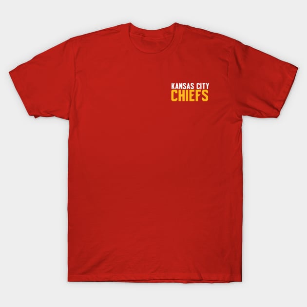 Kansas City Chiefs small logo T-Shirt by CovpaTees